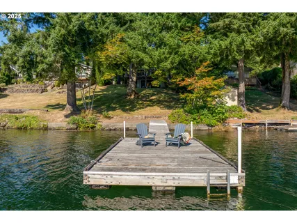 a view of a lake with houses