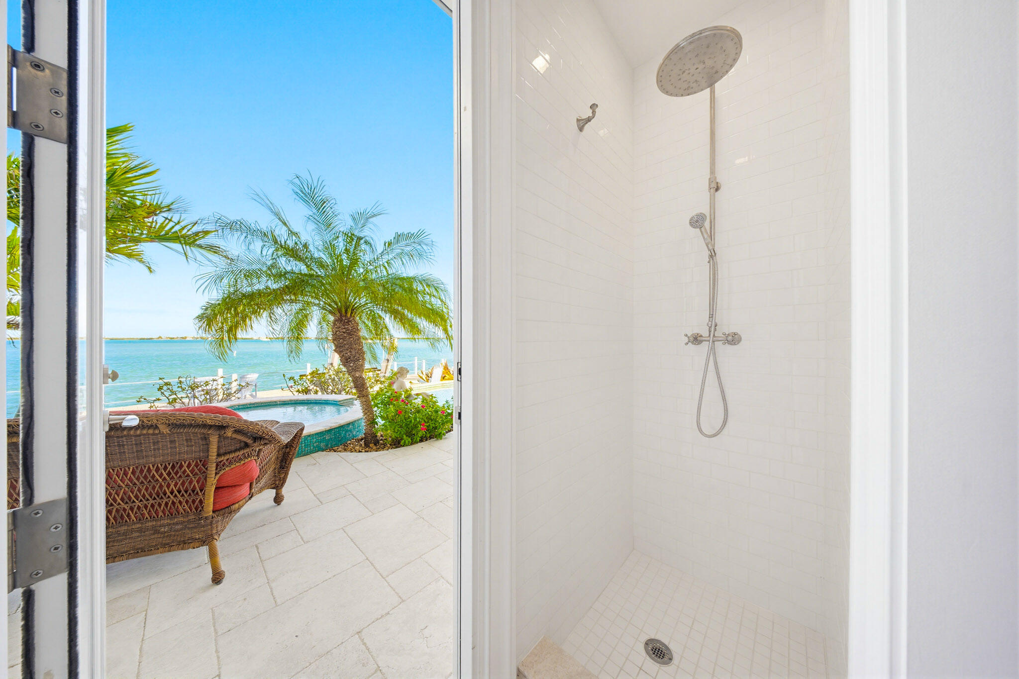 421 La Fitte Road Summerland Key, FL 33042 - Photo 28 of 75 Poolside Bathroom