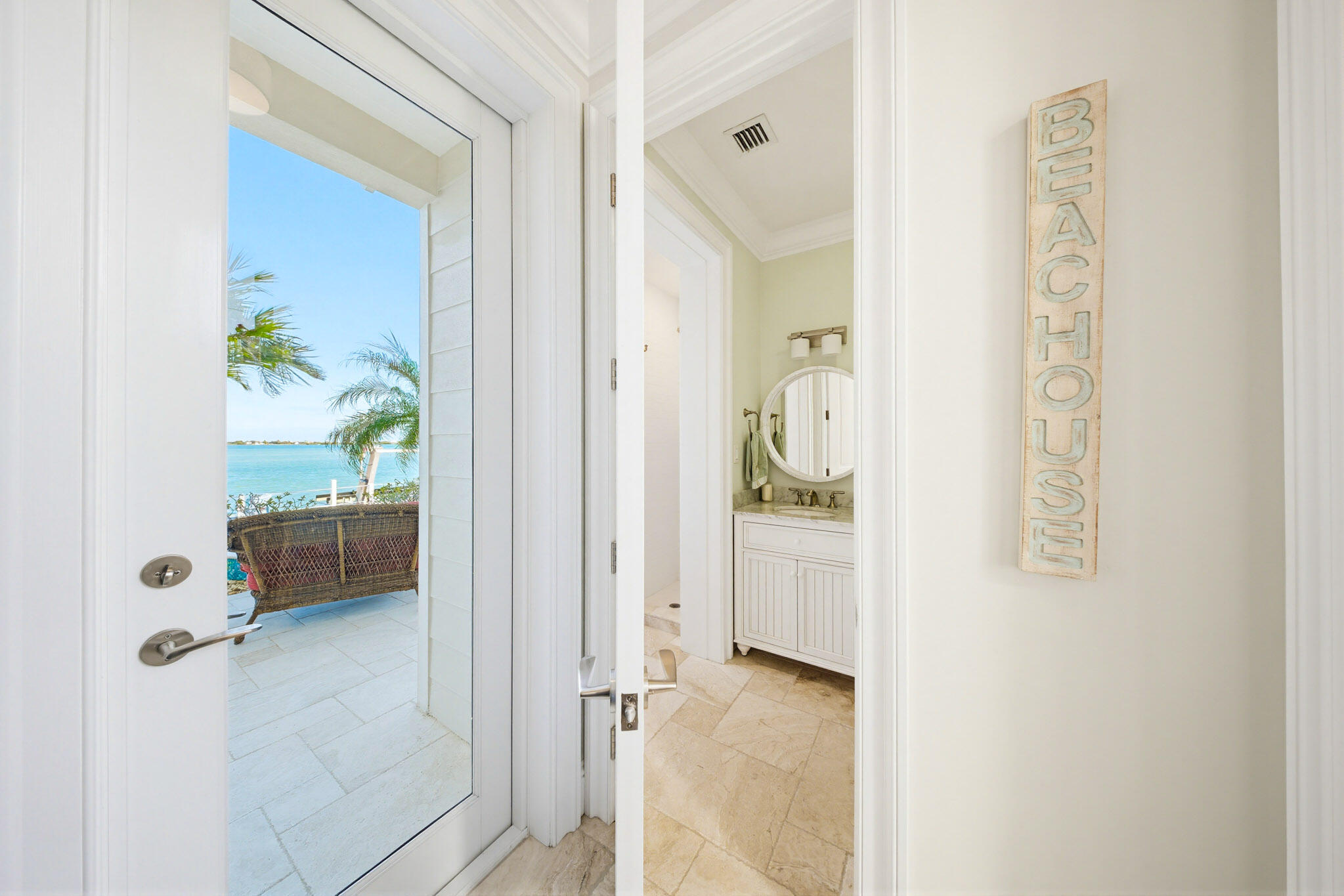 421 La Fitte Road Summerland Key, FL 33042 - Photo 30 of 75 Poolside Bathroom