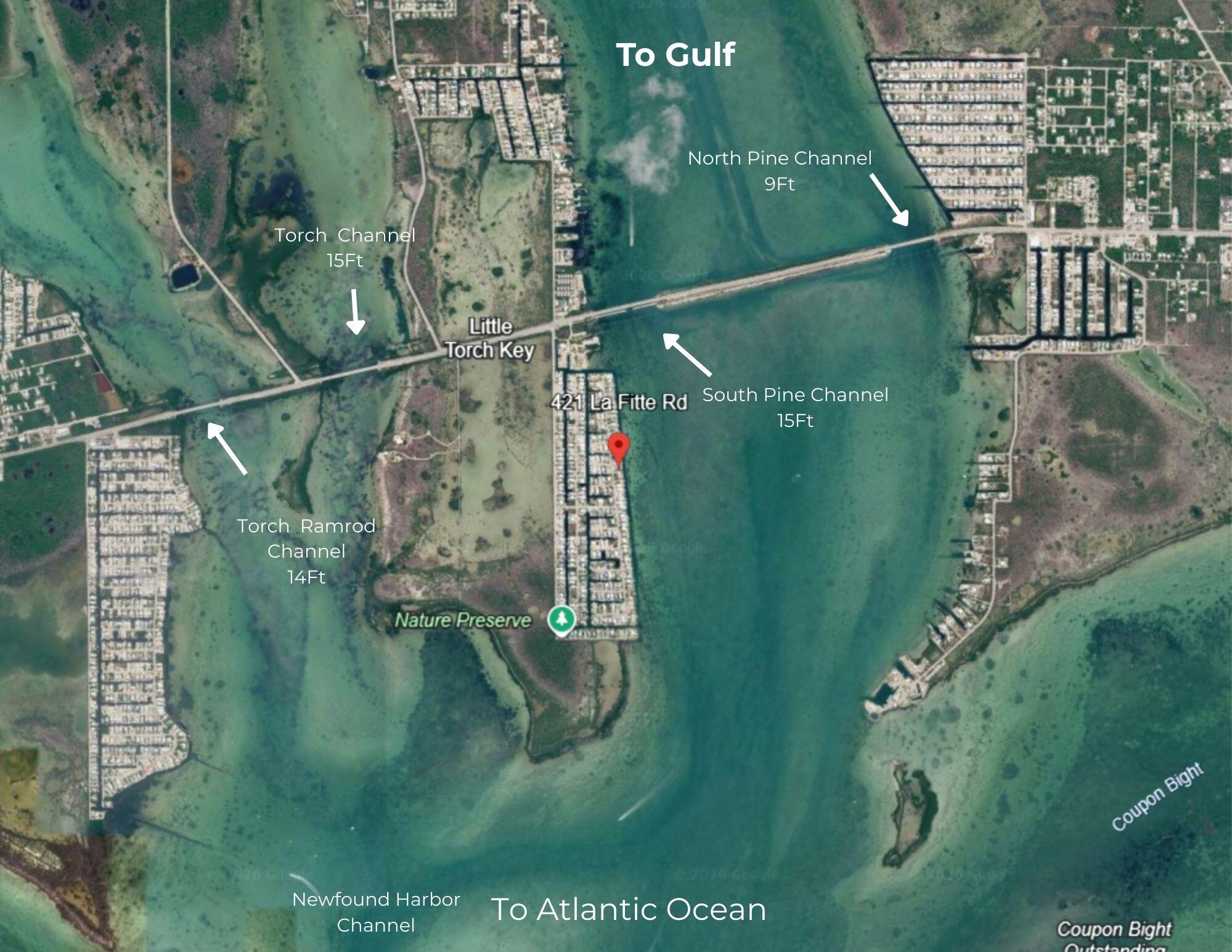 421 La Fitte Road Summerland Key, FL 33042 - Photo 71 of 75 Boating Map