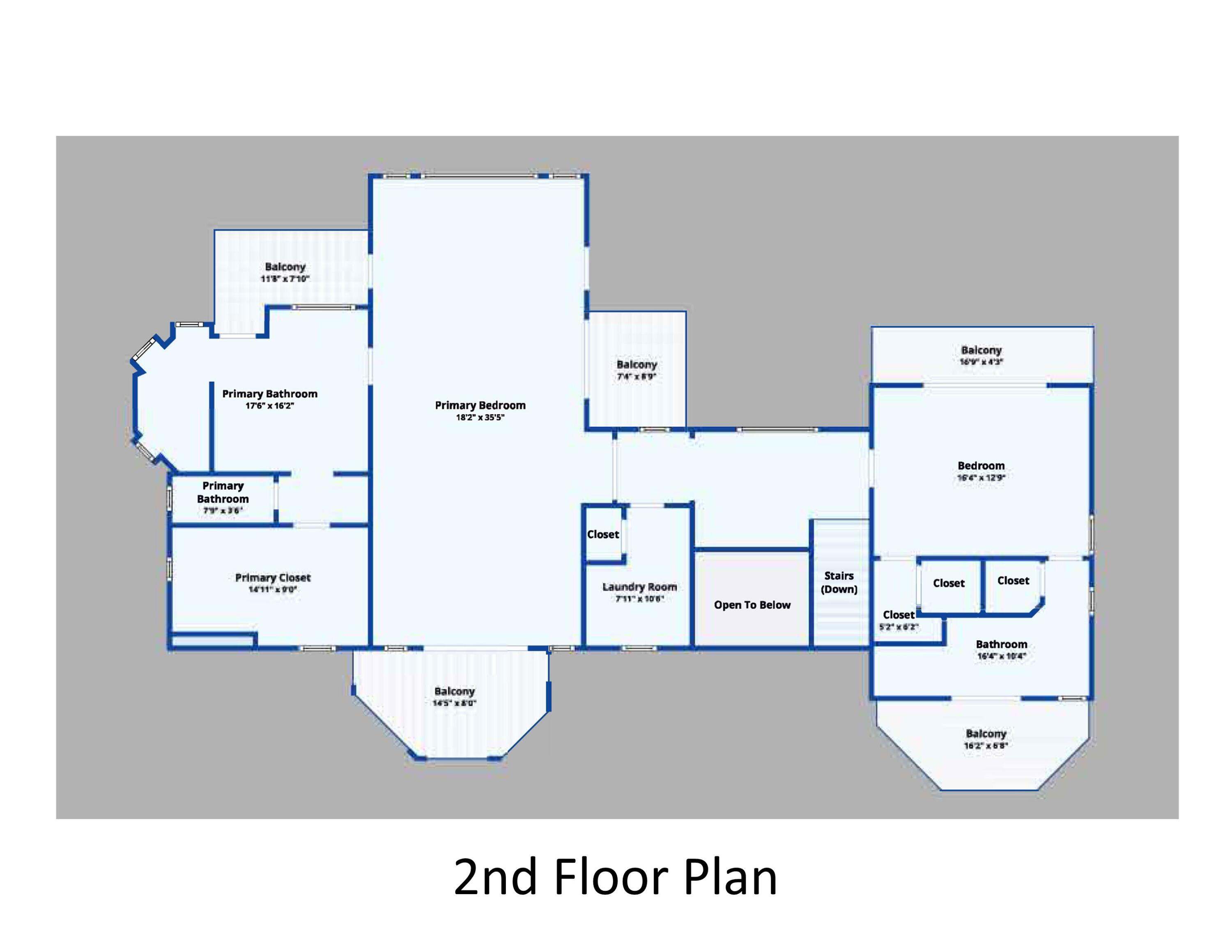 421 La Fitte Road Summerland Key, FL 33042 - Photo 75 of 75 2nd Floor Plan