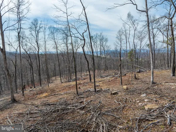 a view of a small space with a deck