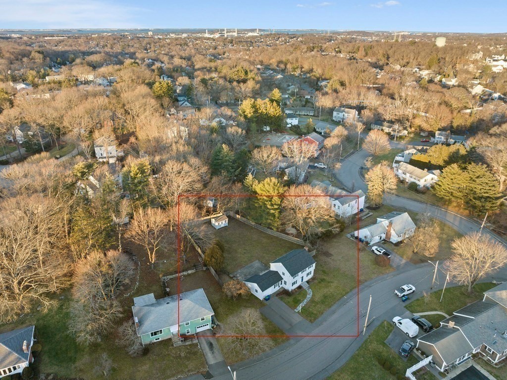 57 Norfolk Road Braintree, MA 02184 - Photo 26 of 30 an aerial view of residential house with parking space