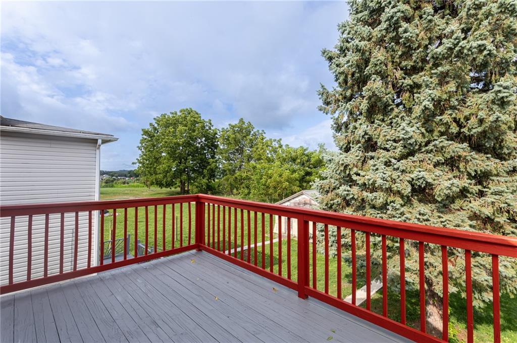 127 Braddock Rd Avenue Mount Pleasant, PA 15666 - Photo 33 of 43 Balcony deck off bedroom