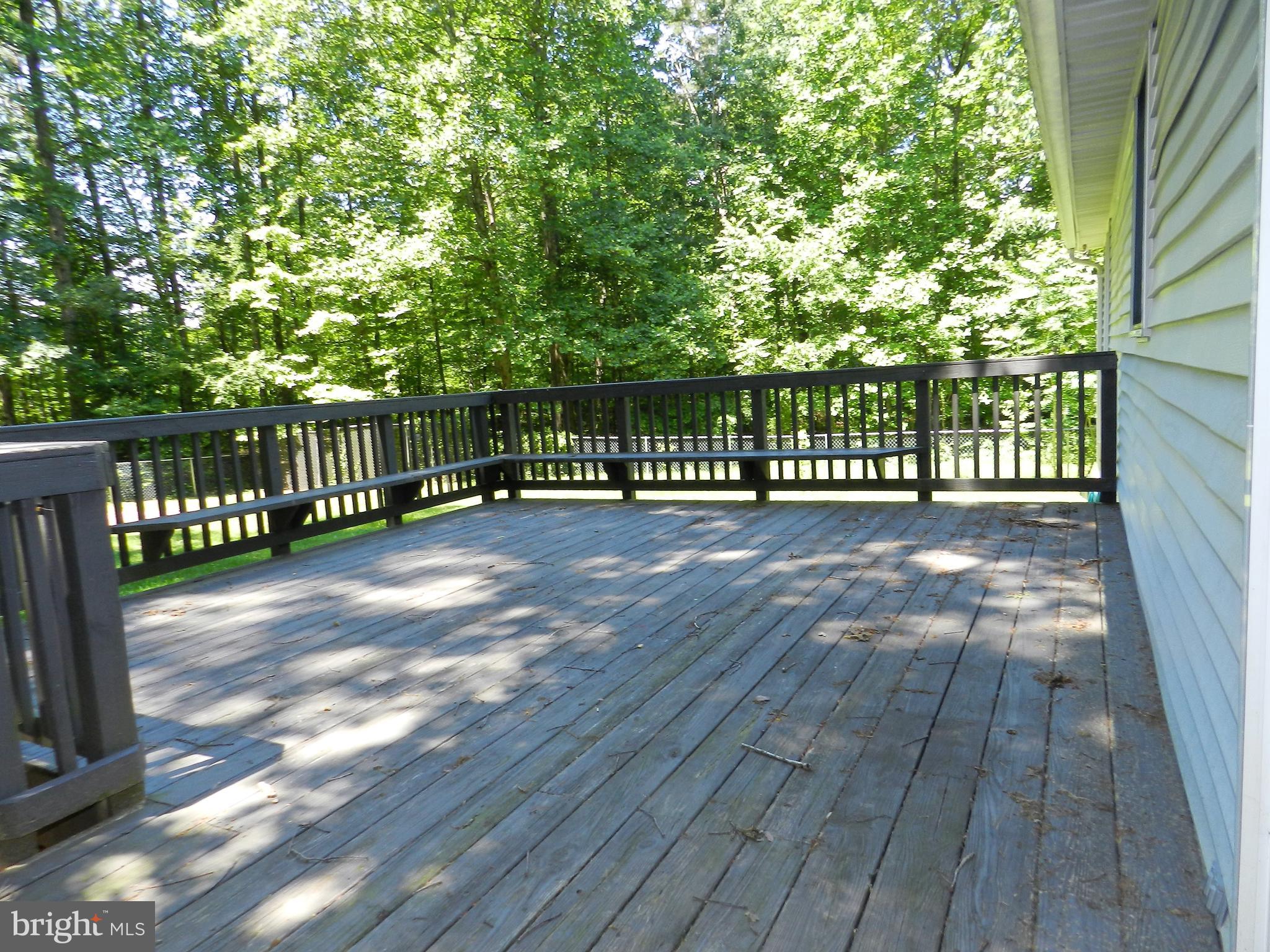 4223 Goldmine Road Goldvein, VA 22720 - Photo 10 of 43 Large Deck with Bench seating