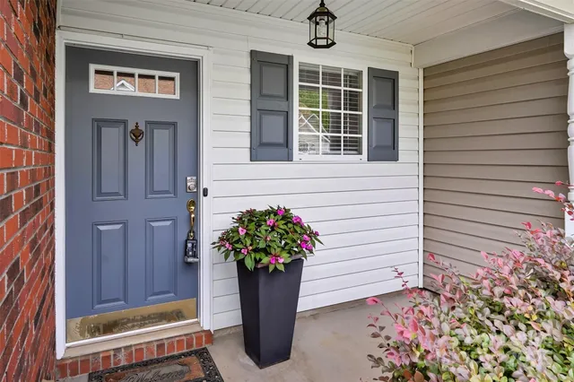 a view of front door of house