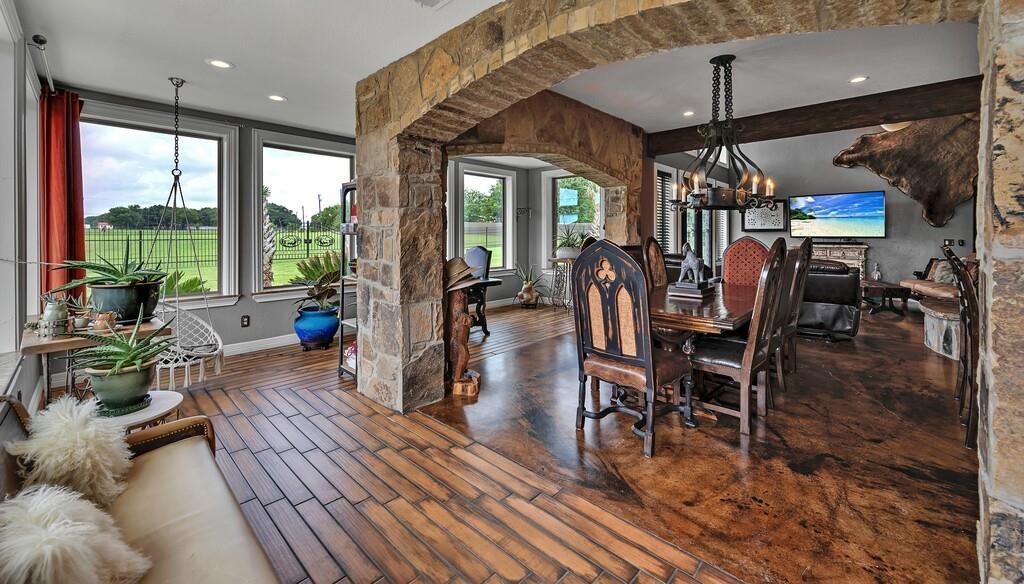 5004 Gholson Road Waco, TX 76705 - Photo 11 of 40 a view of a dining room with furniture window and outside view