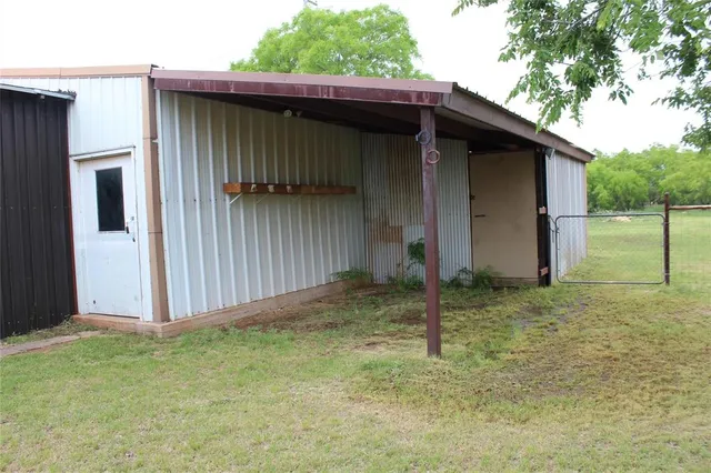 a backyard of a house