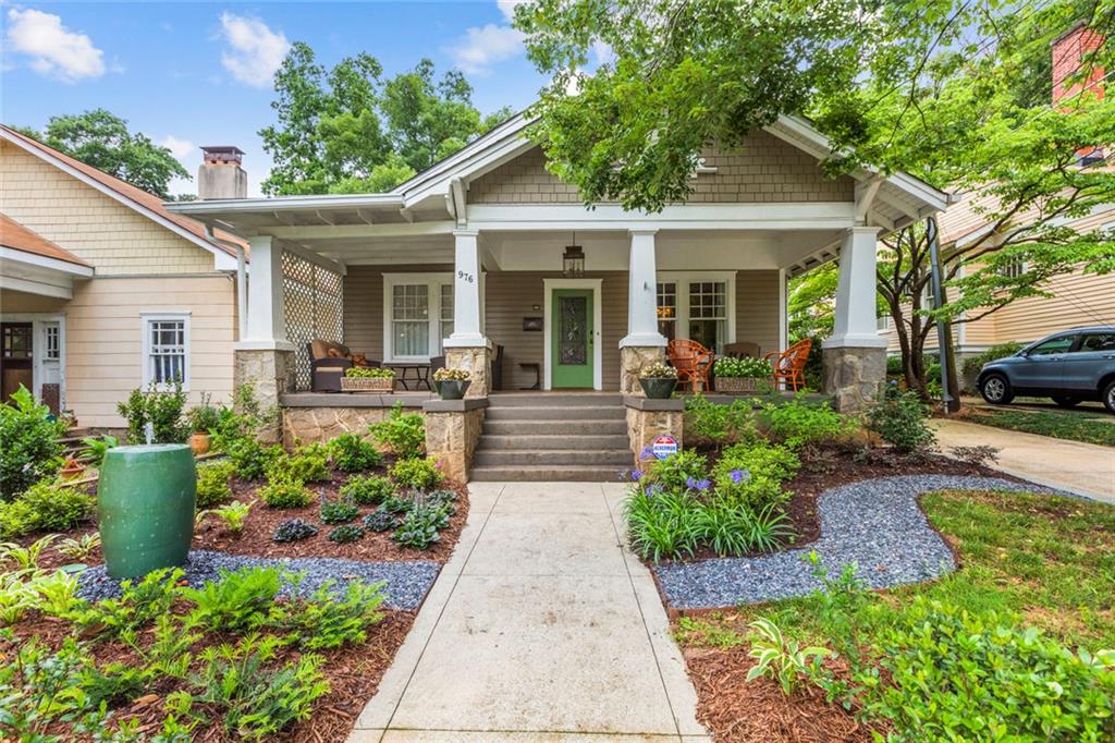 976 Adair Avenue Northeast Atlanta, GA 30306 - Photo 3 of 38 a front view of a house with garden