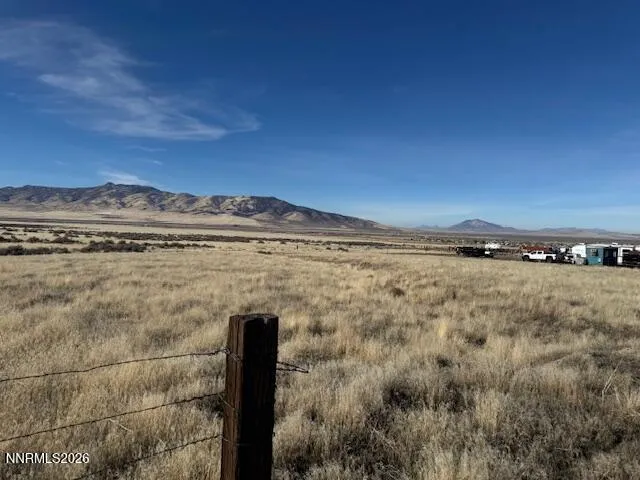 a view of an outdoor space and a mountain view