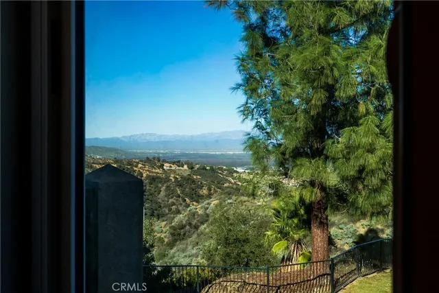 a view of a green space next to a yard
