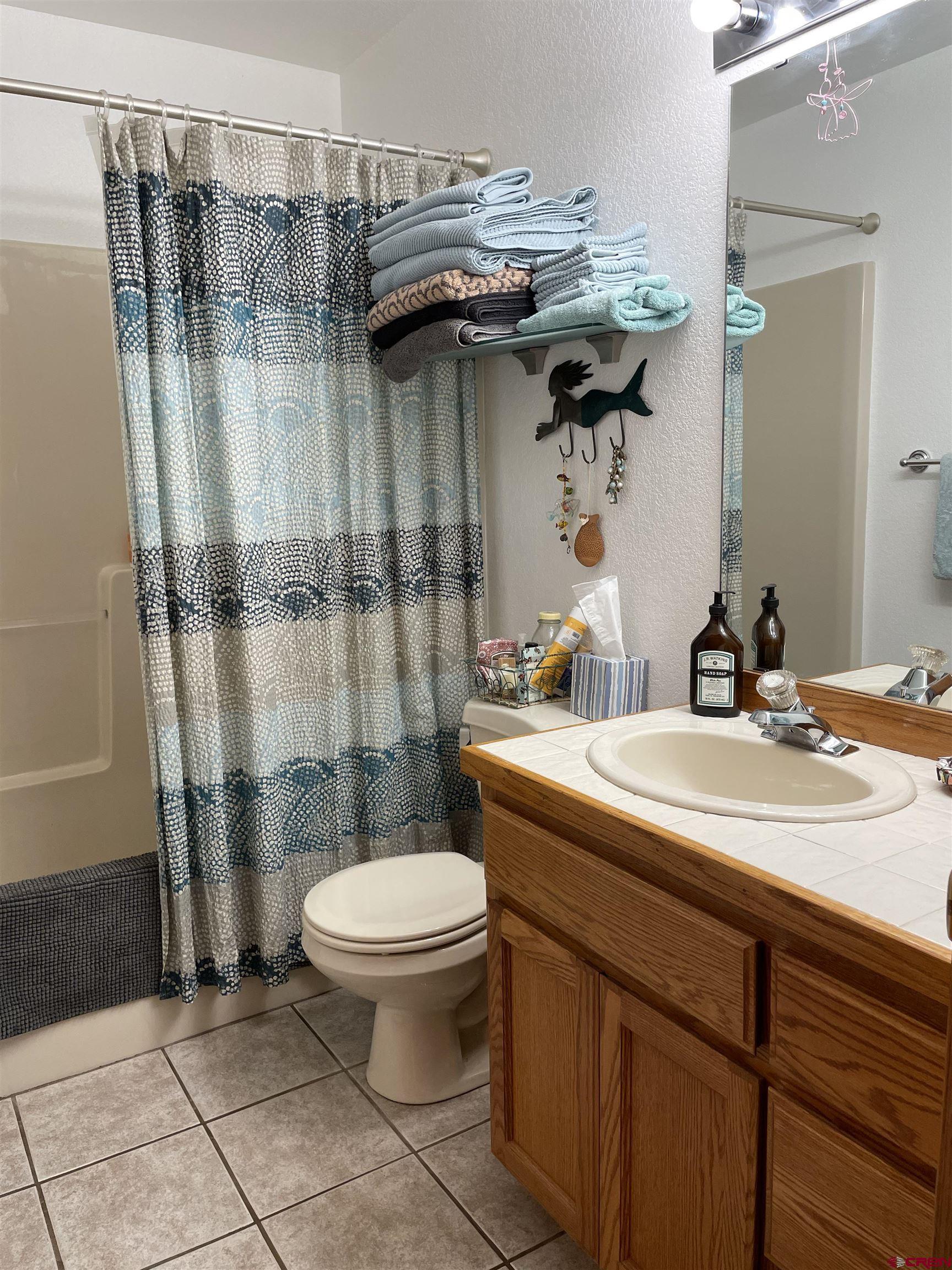 14755 6215th Road Montrose, CO 81403 - Photo 26 of 34 a bathroom with a sink a toilet and shower