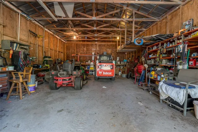 a view of a storage in a room