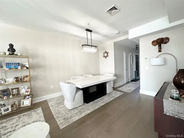a view of kitchen and living room