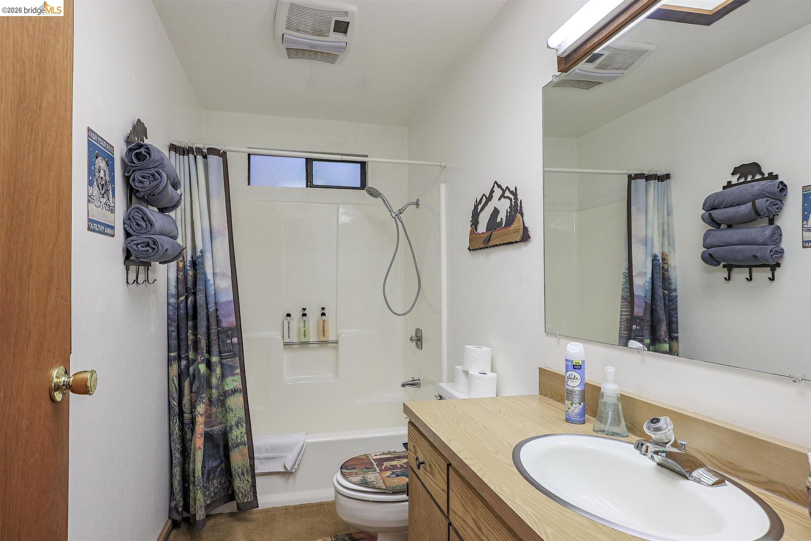 26600 Inyo Drive Cold Springs, CA 95335 - Photo 20 of 38 a bathroom with a sink toilet and shower