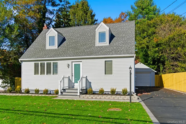 a front view of house with yard