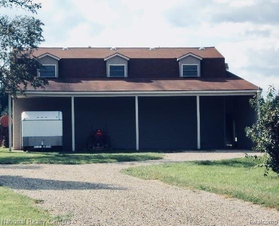 2922 North Lake George Road Dryden, MI 48428 - Photo 4 of 64 Huge Pole Barn with covered parking, tons of interior space, & a 3 BED / FULL BATH Apartment (1500 SQ FT!). Great INCOME opportunity!