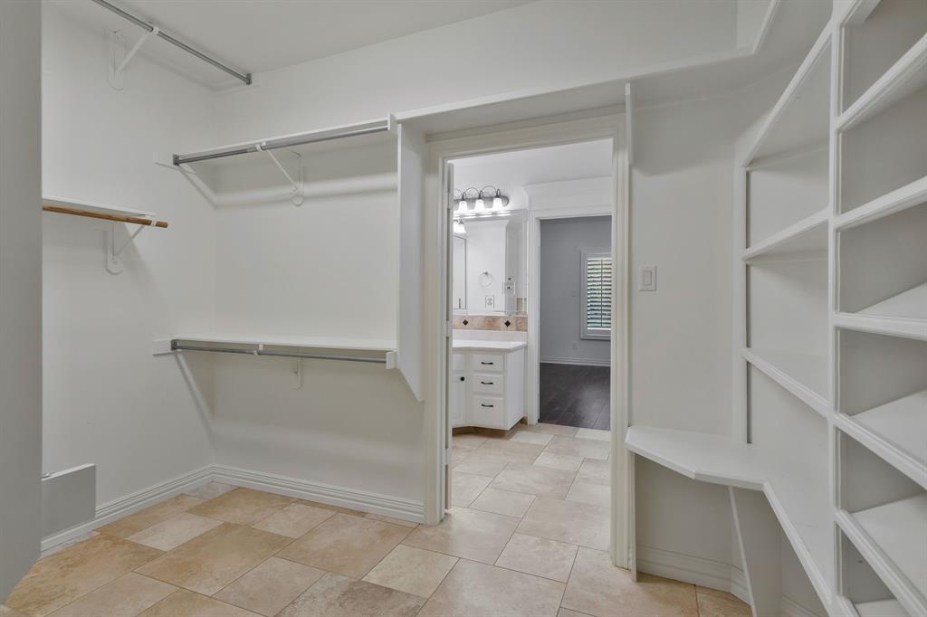 1980 Gertie Barrett Road Mansfield, TX 76063 - Photo 17 of 40 a view of an empty walk in closet