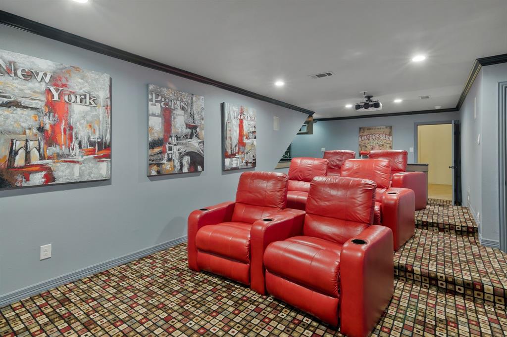 1980 Gertie Barrett Road Mansfield, TX 76063 - Photo 23 of 40 a projector room with furniture