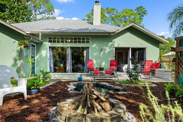 a front view of a house