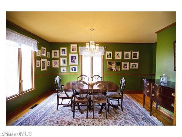 1581 Rhodes Road Eden, NC 27288 - Photo 7 of 16 Dining Room. Large Dining Room with beautiful chandelier