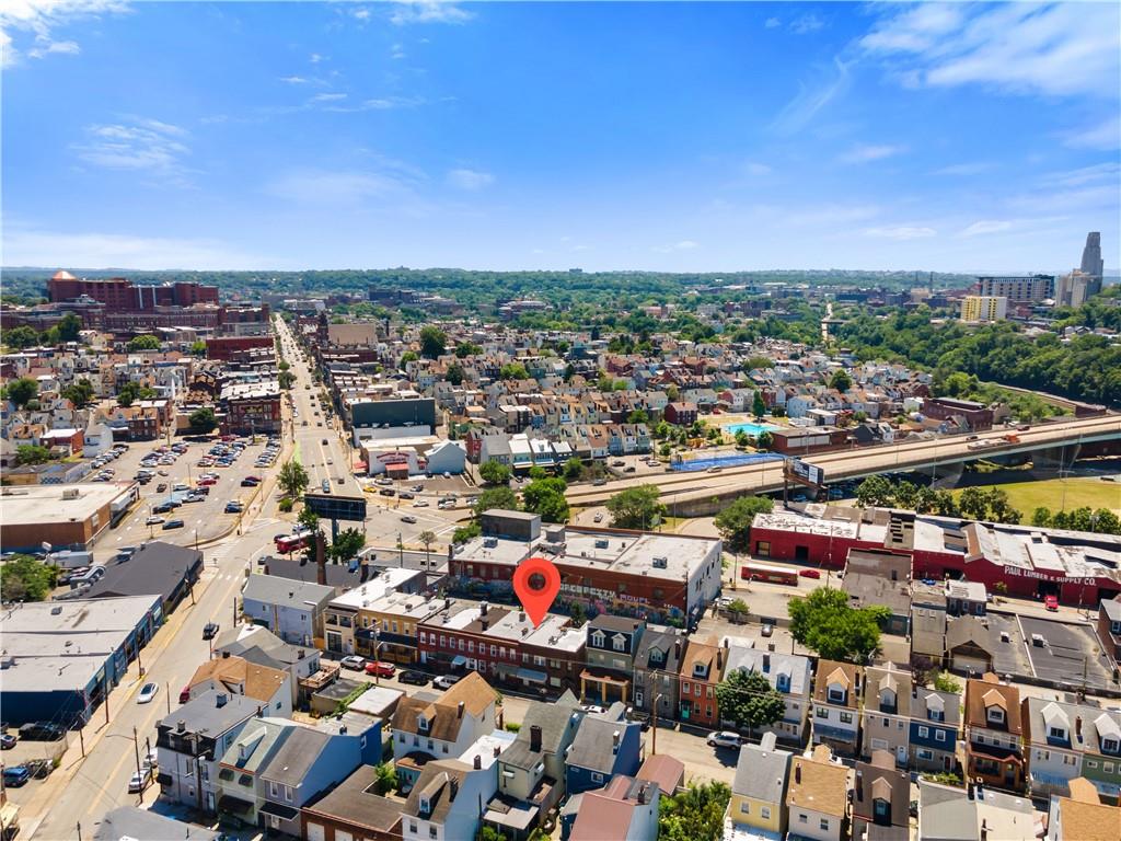 4088 Howley Street Pittsburgh, PA 15224 - Photo 27 of 32 an aerial view of a city