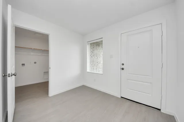 a view of room with hallway