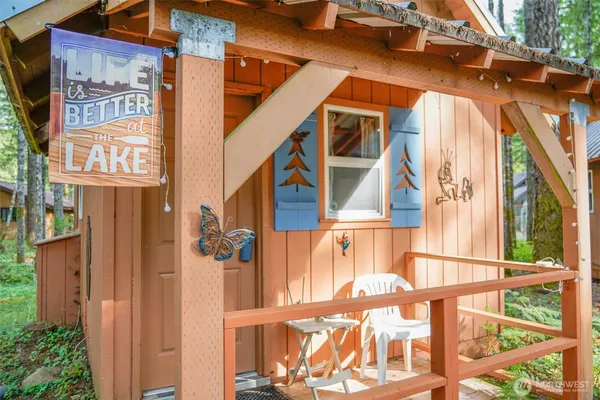 a view of front door