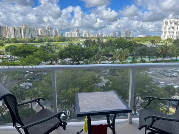 a view of a city from a balcony