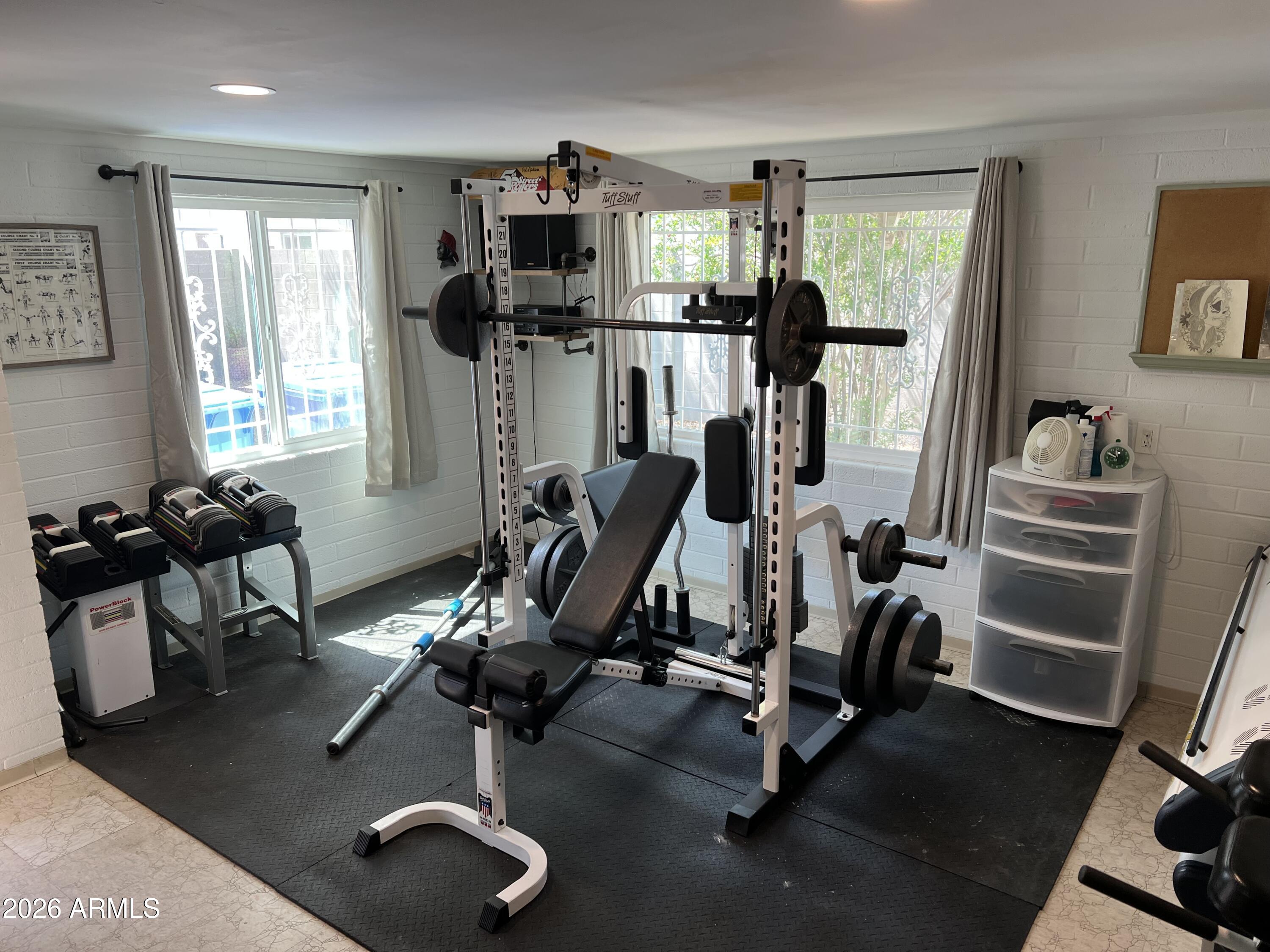 1326 East Coronado Road Phoenix, AZ 85006 - Photo 33 of 36 a view of a room with gym equipment