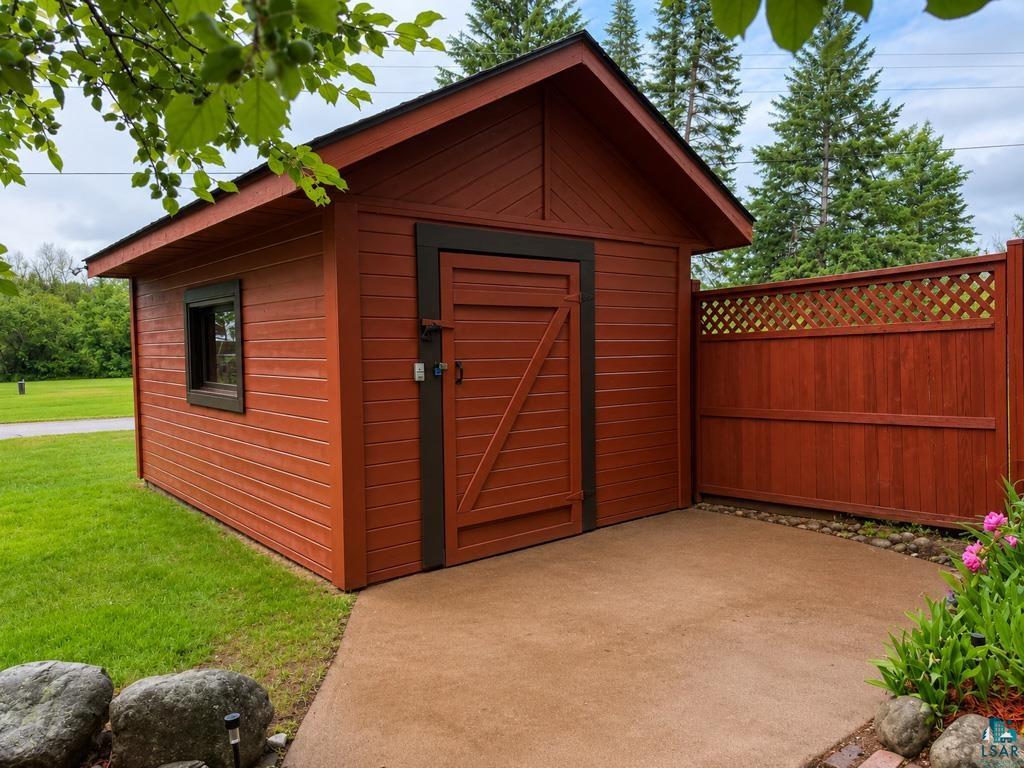 11058 South Brancel Road Solon Springs, WI 54873 - Photo 6 of 6 Detached storage building with horizontal siding and a dark trim