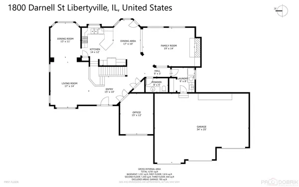 $890,000 | 1800 Darnell Street, Libertyville, IL 60048
