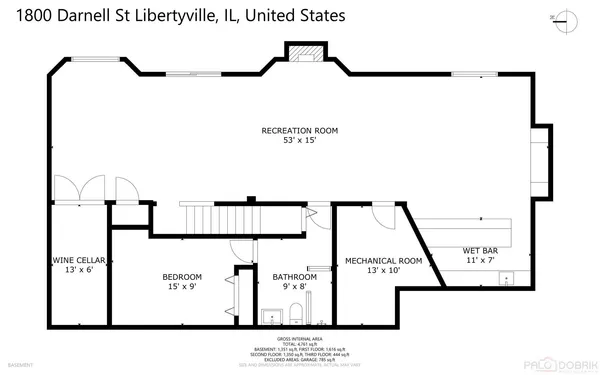 $890,000 | 1800 Darnell Street, Libertyville, IL 60048