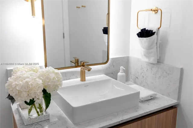 a bathroom with a sink