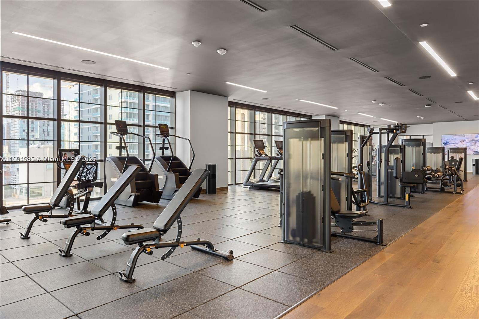 159 Northeast 6th Street, Unit 2916 Miami, FL 33132 - Photo 44 of 44 a view of a room with gym equipment