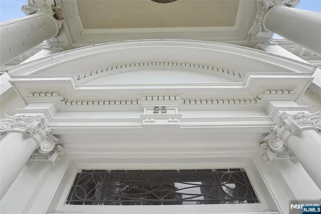 a view of a door and chair