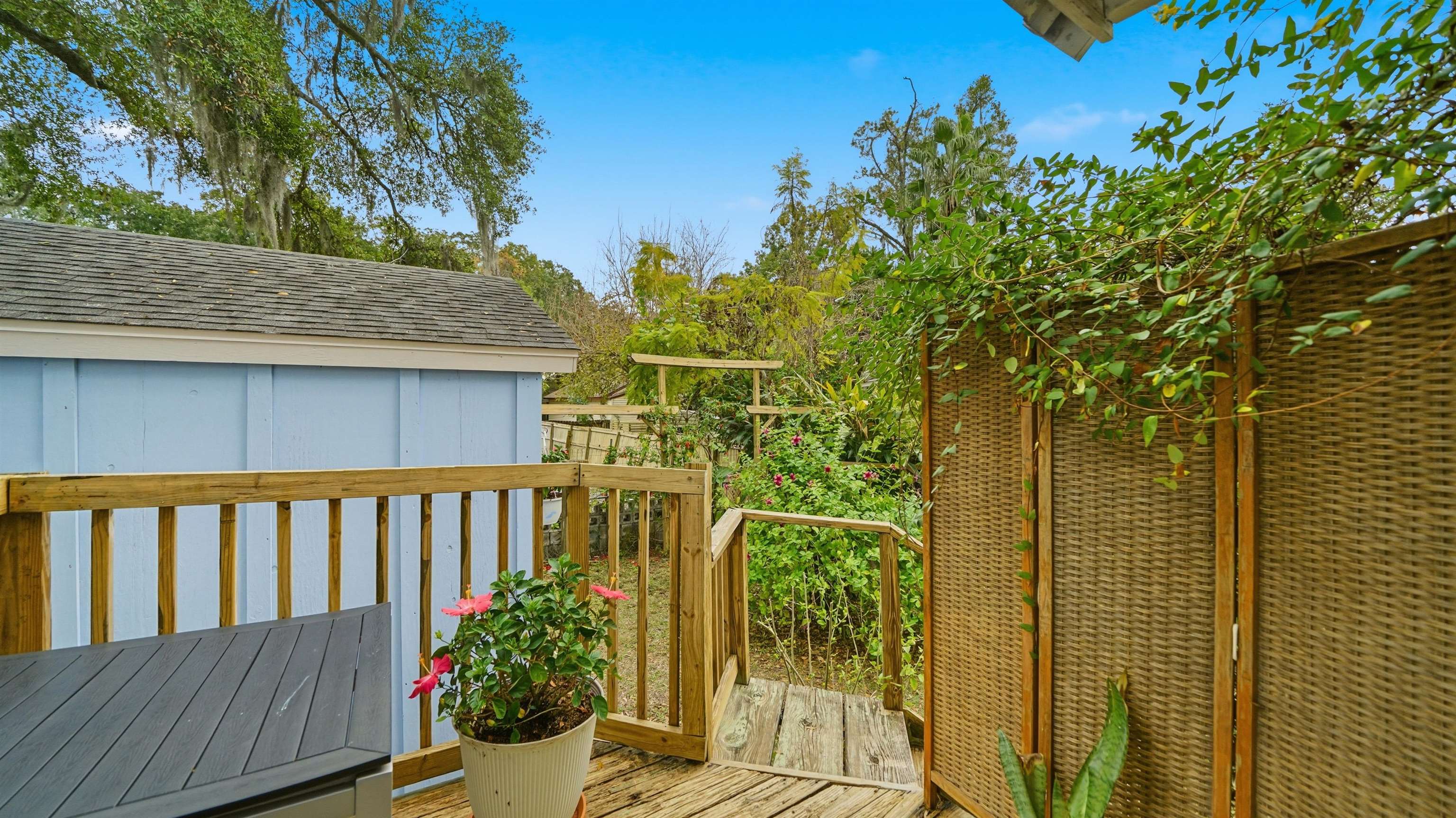 15 Davis Street St. Augustine, FL 32084 - Photo 40 of 48 a view of a balcony with plants