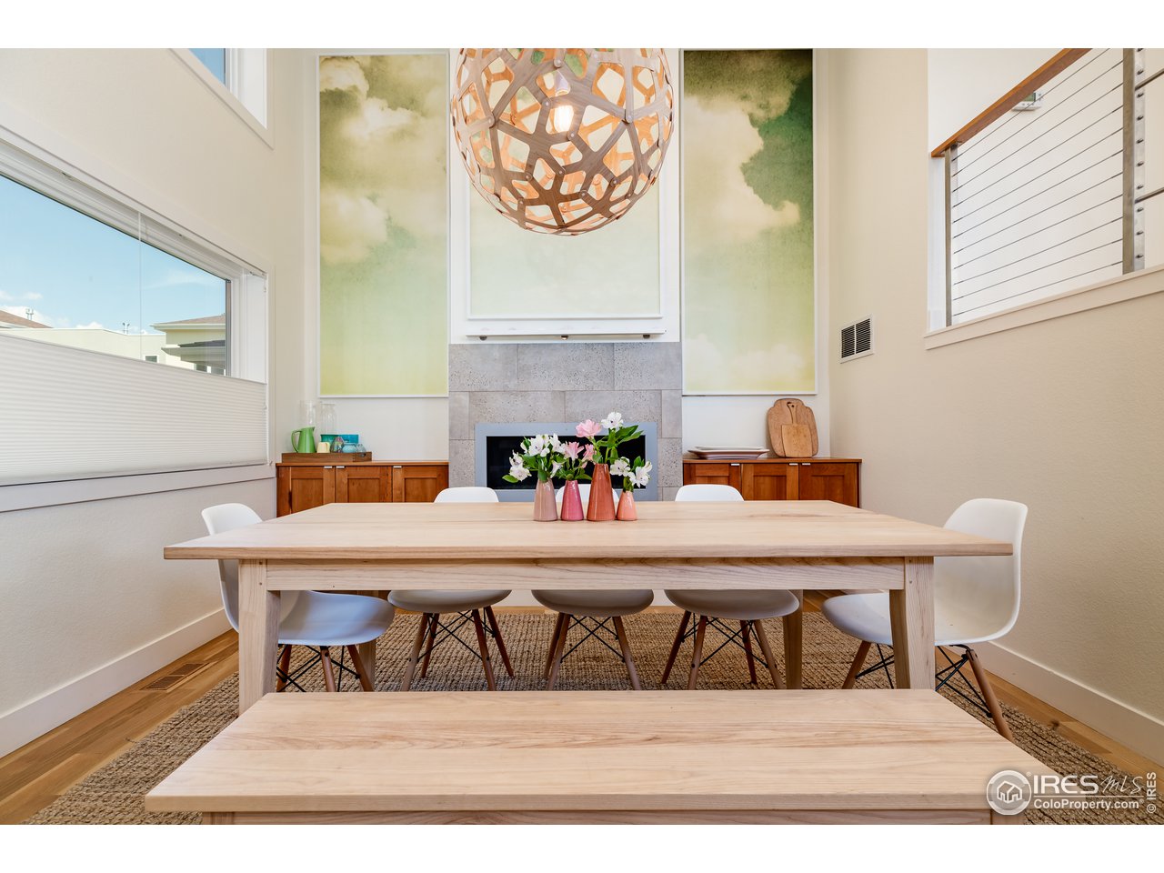 a view of table and chairs in kitchen