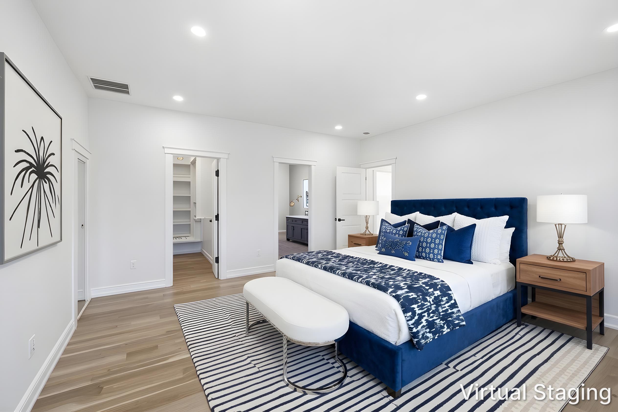 58 Old Chatham Road Brewster, MA 02631 - Photo 25 of 43 a spacious bedroom with a bed and a couch