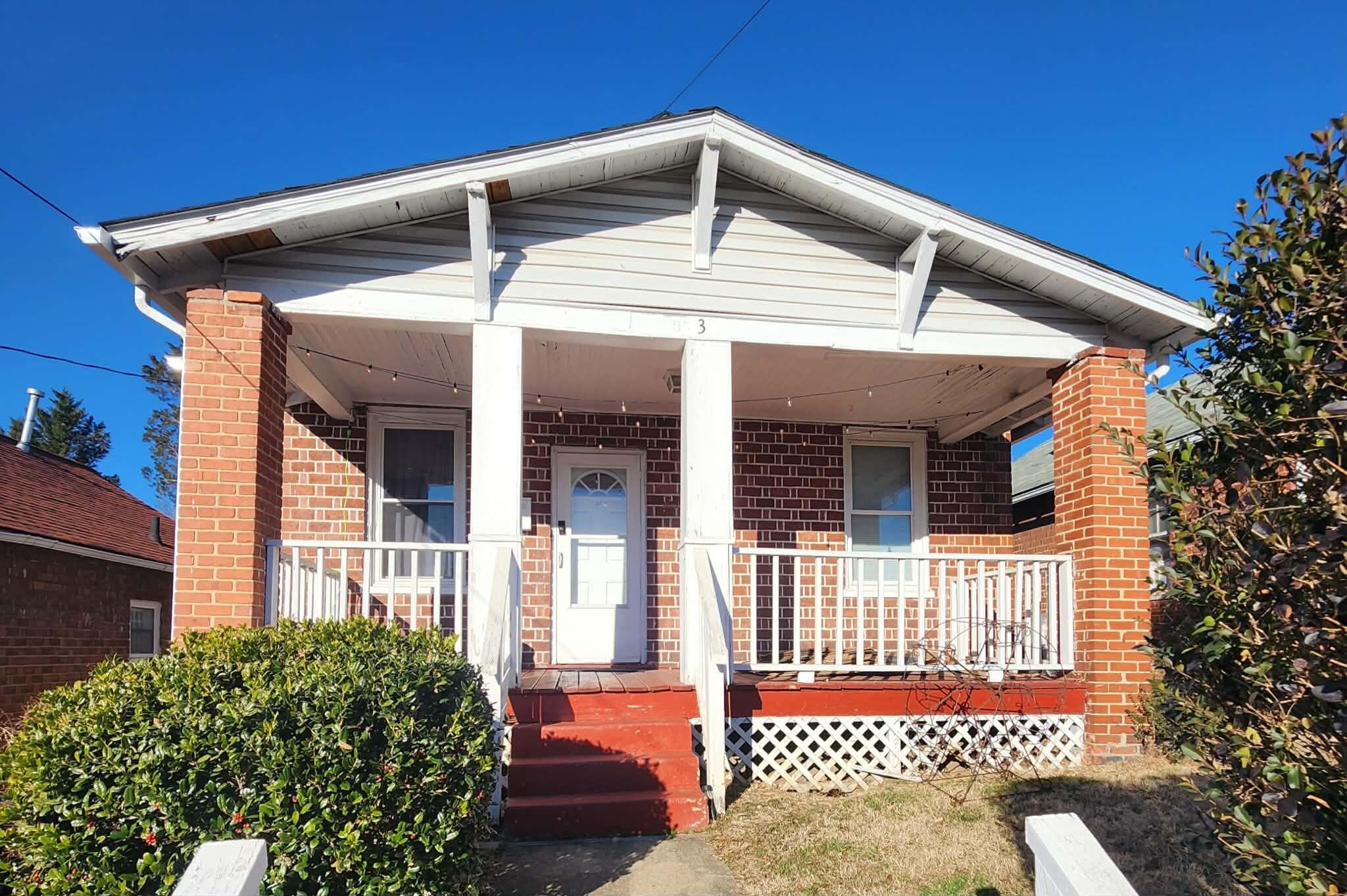 a front view of a house