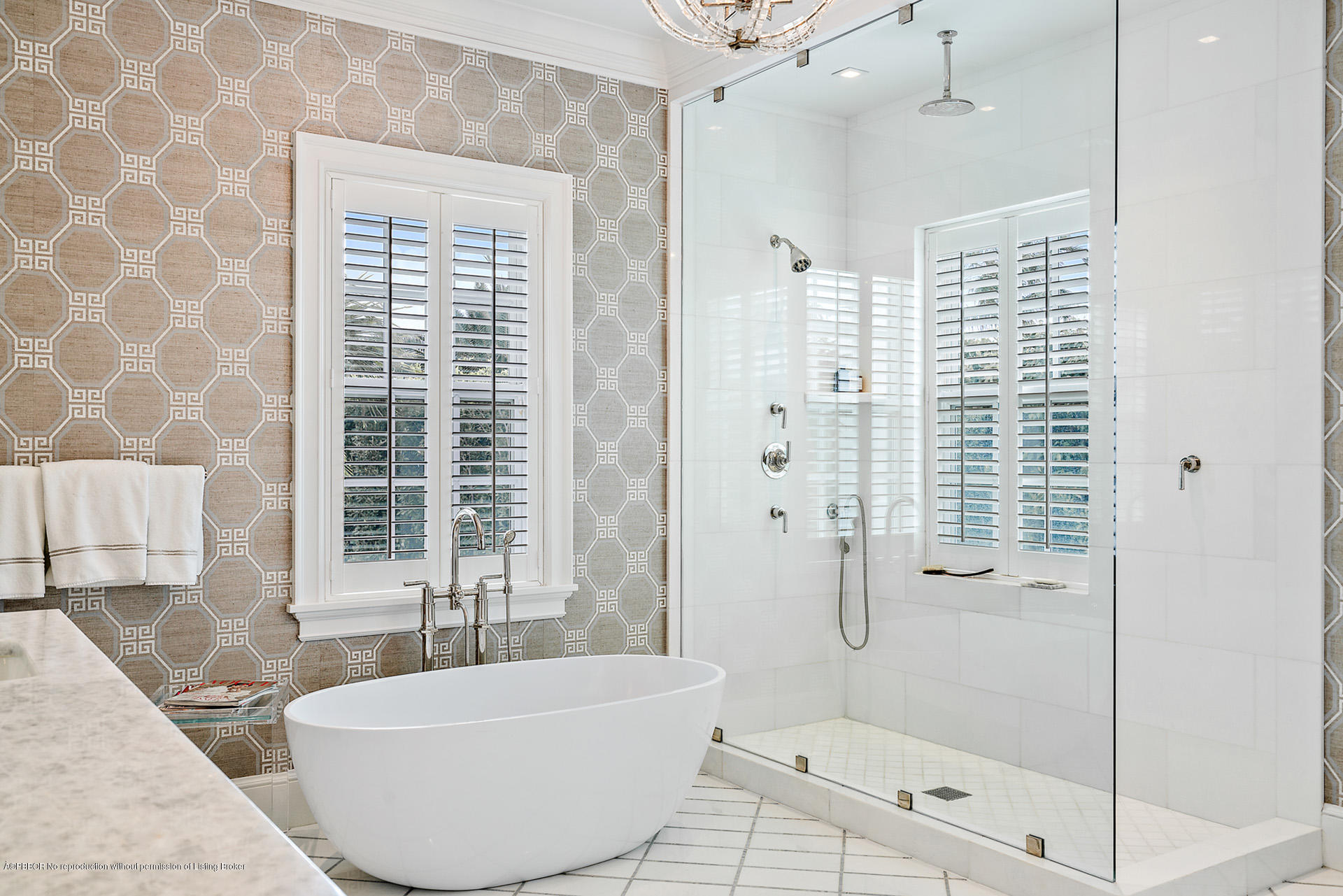 309 Dunbar Road Palm Beach, FL 33480 - Photo 18 of 24 a bathroom with a tub shower and sink