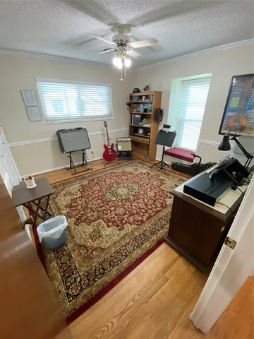 a front view of house with a garden