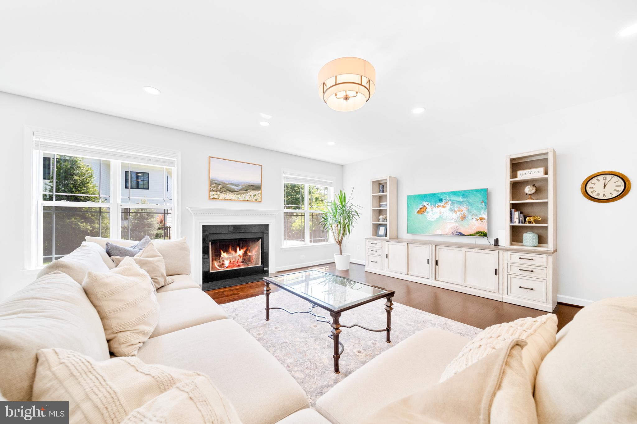 1639 Macon Street McLean, VA 22101 - Photo 28 of 86 a living room with furniture and a fireplace