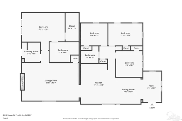$375,000 | 214 Southeast Kalash Road, Pensacola, FL 32507