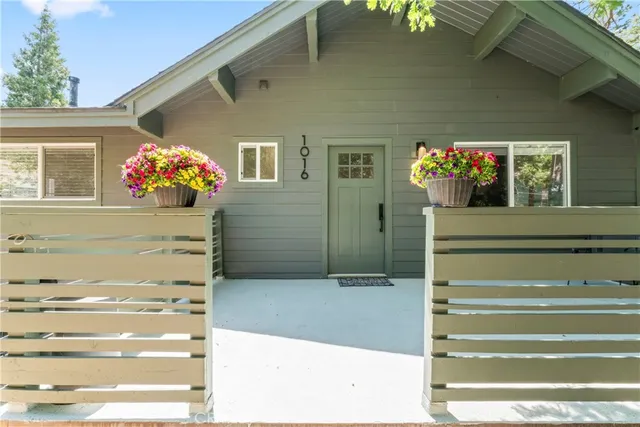 a front view of a house