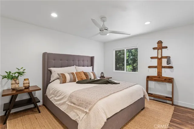 a balcony with a couch