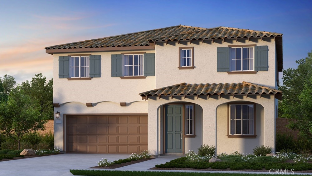 a front view of a house