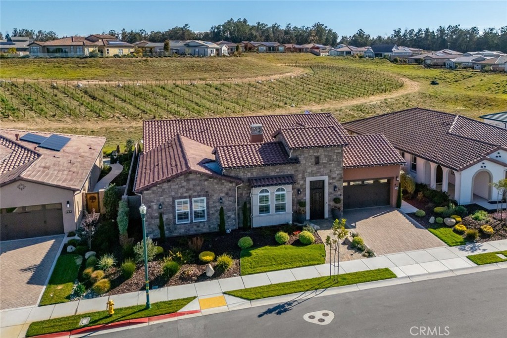981 Trail View Place Nipomo, CA 93444 - Photo 41 of 56 an aerial view of a house with a ocean view