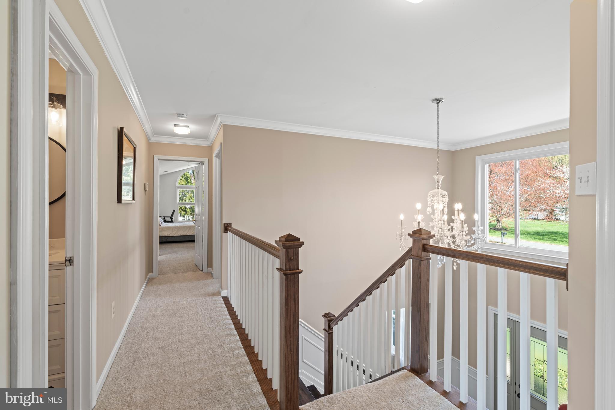 20 Farm Ridge Court Baldwin, MD 21013 - Photo 17 of 47 a view of a hallway with a window and stairs