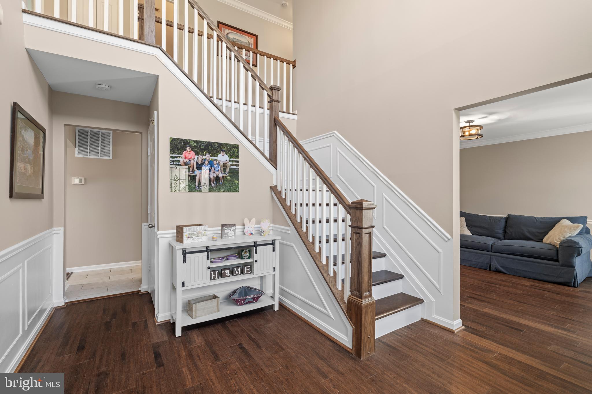 20 Farm Ridge Court Baldwin, MD 21013 - Photo 4 of 47 a view of a livingroom with wooden floor stairs